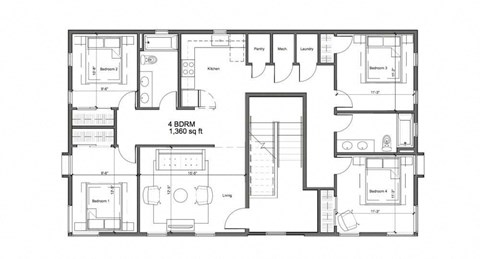 1029 N.E. 6th Street 1-4 Beds Apartment for Rent - Photo Gallery 14